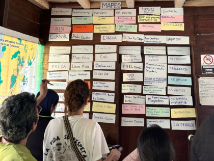 © Luz Ángela Zúñiga / Taller de mapeo social para identificar actores y construir el plan de trabajo de la Red de monitoreo comunitario de los corredores